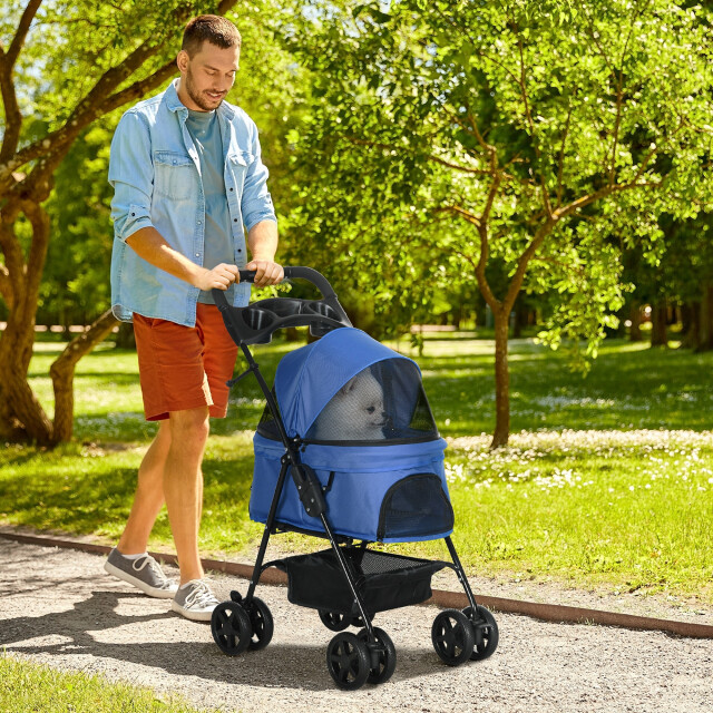 4goodz Hondenbuggy met zonnedak en opbergnet tot 4 kg - 3345776 large 4goodz Hondenbuggy met zonnedak en opbergnet tot 4 kg - 3345776 large