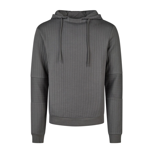 Phil & Co Heren lounge jacquard sweat hoodie antraciet PH-6120-02 large Phil & Co Heren lounge jacquard sweat hoodie antraciet PH-6120-02 large