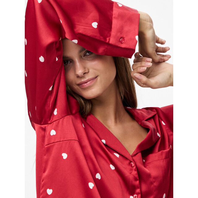 Pieces Dames pyjama set pcjytte hartjes satijn nachtset 17159924-Savvy Red Hearts large Pieces Dames pyjama set pcjytte hartjes satijn nachtset 17159924-Savvy Red Hearts large
