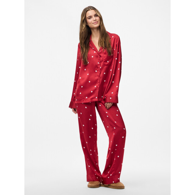 Pieces Dames pyjama set pcjytte hartjes satijn nachtset 17159924-Savvy Red Hearts large Pieces Dames pyjama set pcjytte hartjes satijn nachtset 17159924-Savvy Red Hearts large