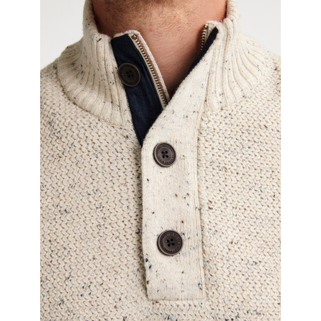 Petrol Industries men knitwear collar m-3050-kwc226 0009 antique white melee 05710.100.0007 large Petrol Industries men knitwear collar m-3050-kwc226 0009 antique white melee 05710.100.0007 large
