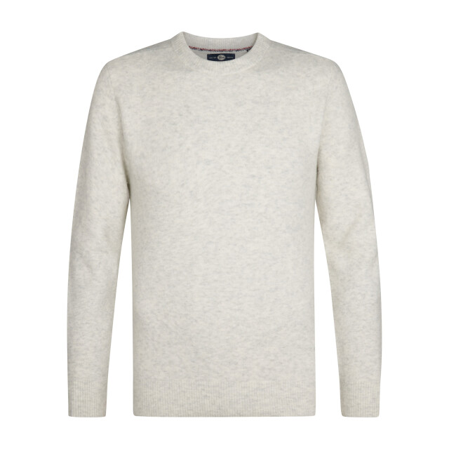 Petrol Industries men knitwear round neck basic m-3050-kwr291 0009 antique white melee 05711.100.0029 large Petrol Industries men knitwear round neck basic m-3050-kwr291 0009 antique white melee 05711.100.0029 large
