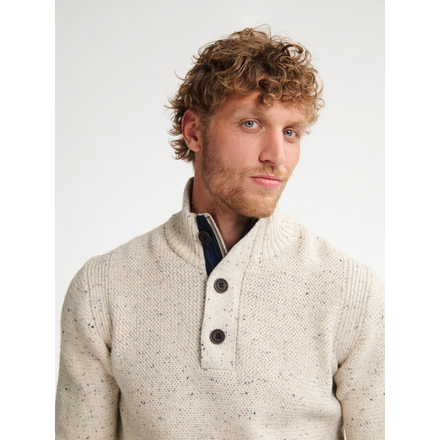 Petrol Industries men knitwear collar m-3050-kwc226 0009 antique white melee 05710.100.0007 large Petrol Industries men knitwear collar m-3050-kwc226 0009 antique white melee 05710.100.0007 large