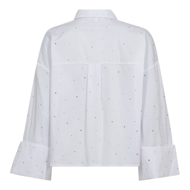 Co'Couture Cc leni wide cuff stone shirt CC Leni Wide Cuff Stone Shirt/4000 White large Co'Couture Cc leni wide cuff stone shirt CC Leni Wide Cuff Stone Shirt/4000 White large