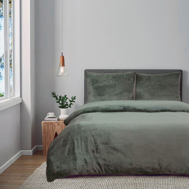 Phlox Dekbedovertrek flanel fleece tweepersoons 200x220 cm + 2 kussenslopen - 3304536 large