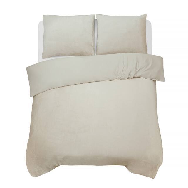 Phlox Dekbedovertrek flanel fleece eenpersoons 140x220 cm + 1 kussensloop - 3304505 large