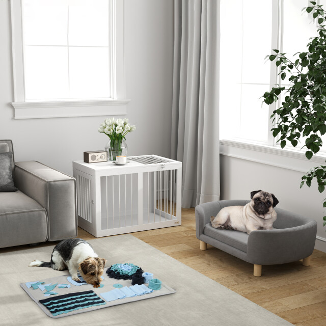 4goodz Katten- en hondenbank met houten poten 86x55x33 cm licht 3344979 large 4goodz Katten- en hondenbank met houten poten 86x55x33 cm licht 3344979 large