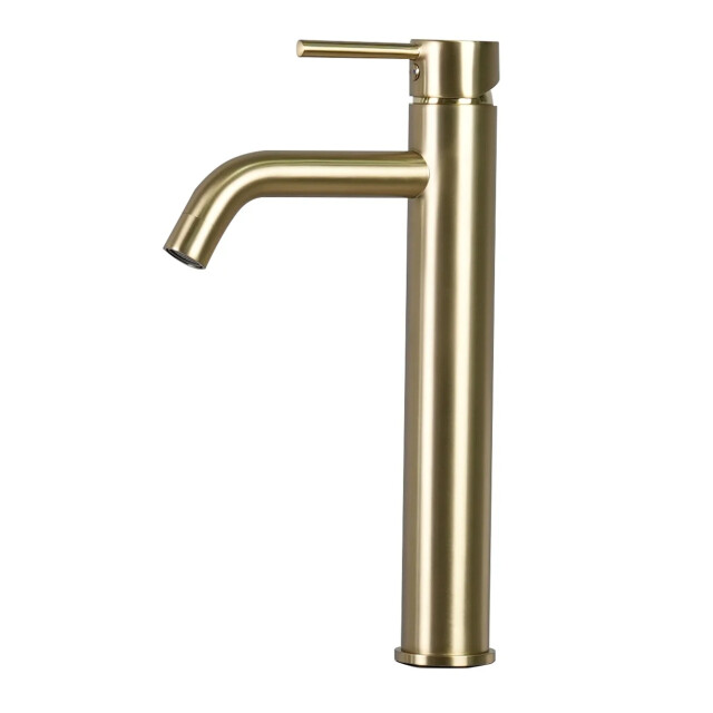 Badplaats Wastafelkraan everest xl goud mengkraan met montage set en slangen 3180879 large