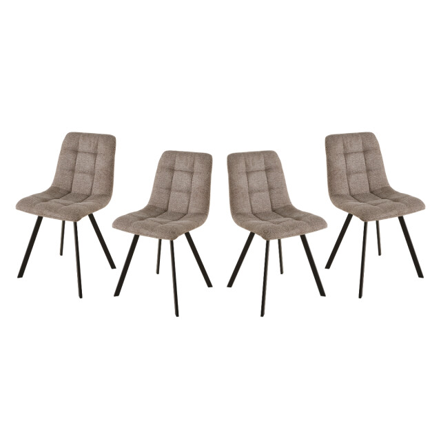 CaliCosy Set van 4 gestoffeerde stoelen chilli 3307541 large CaliCosy Set van 4 gestoffeerde stoelen chilli 3307541 large