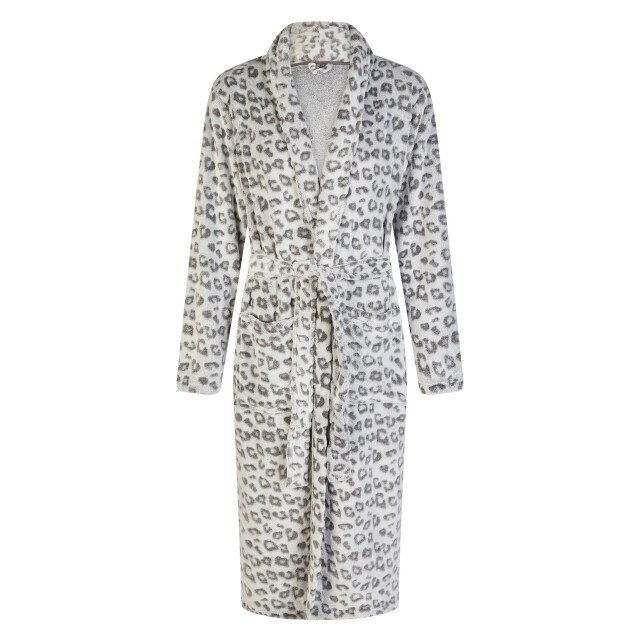 By Louise Dames badjas fleece panterprint BL-6076-02 large By Louise Dames badjas fleece panterprint BL-6076-02 large