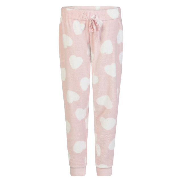 By Louise Dames huispak fleece broek + sweater hartjes BL-6074-02 large By Louise Dames huispak fleece broek + sweater hartjes BL-6074-02 large