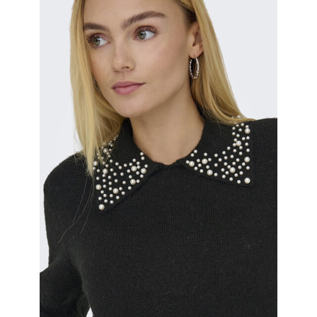 Jacqueline de Yong Jdyaubray life ls pearl collar pull knt - 4219.80.0019 large Jacqueline de Yong Jdyaubray life ls pearl collar pull knt - 4219.80.0019 large