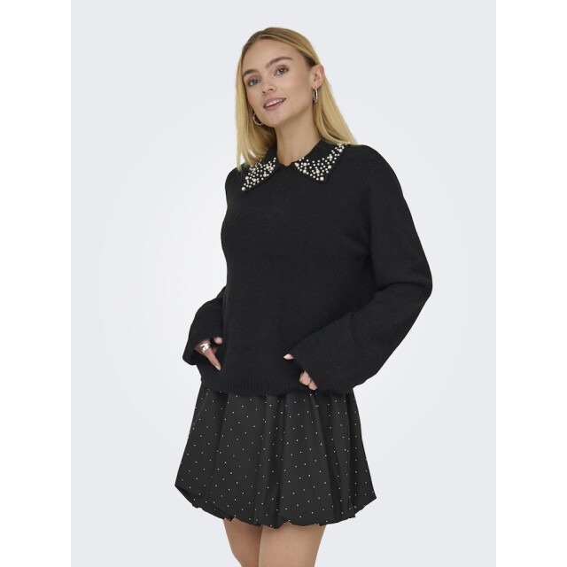 Jacqueline de Yong Jdyaubray life ls pearl collar pull knt - 4219.80.0019 large Jacqueline de Yong Jdyaubray life ls pearl collar pull knt - 4219.80.0019 large