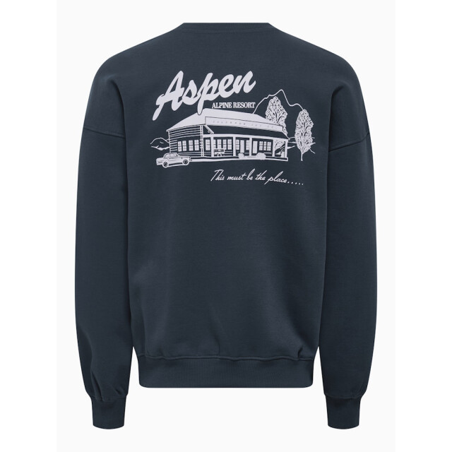Only & Sons Onsceres ski ls reg crew swe cs navy 5209.37.0017 large