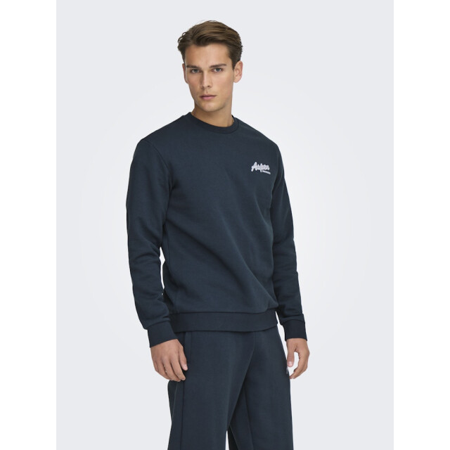 Only & Sons Onsceres ski ls reg crew swe cs navy 5209.37.0017 large