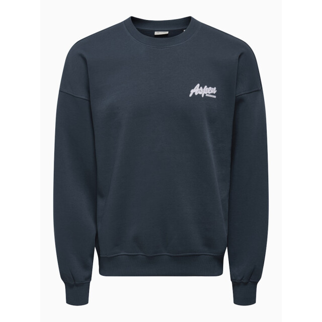 Only & Sons Onsceres ski ls reg crew swe cs navy 5209.37.0017 large