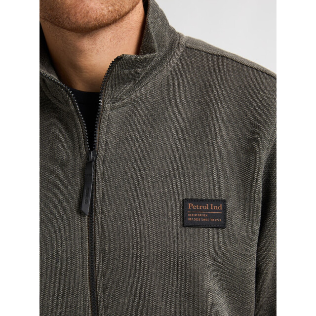 Petrol Industries Men sweater collar zip taupe 5249.77.0015 large Petrol Industries Men sweater collar zip taupe 5249.77.0015 large