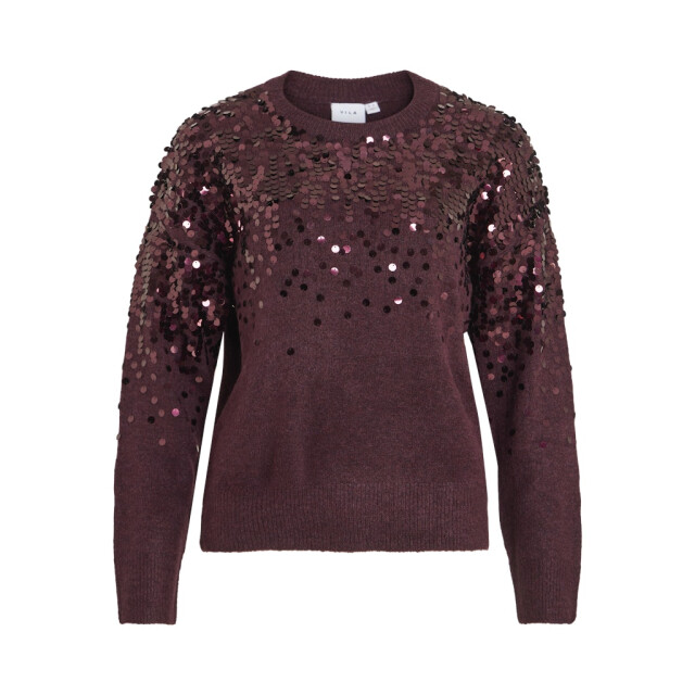 Vila Visiquin o-neck ls glitter knit top bordeaux 4219.47.0016 large Vila Visiquin o-neck ls glitter knit top bordeaux 4219.47.0016 large