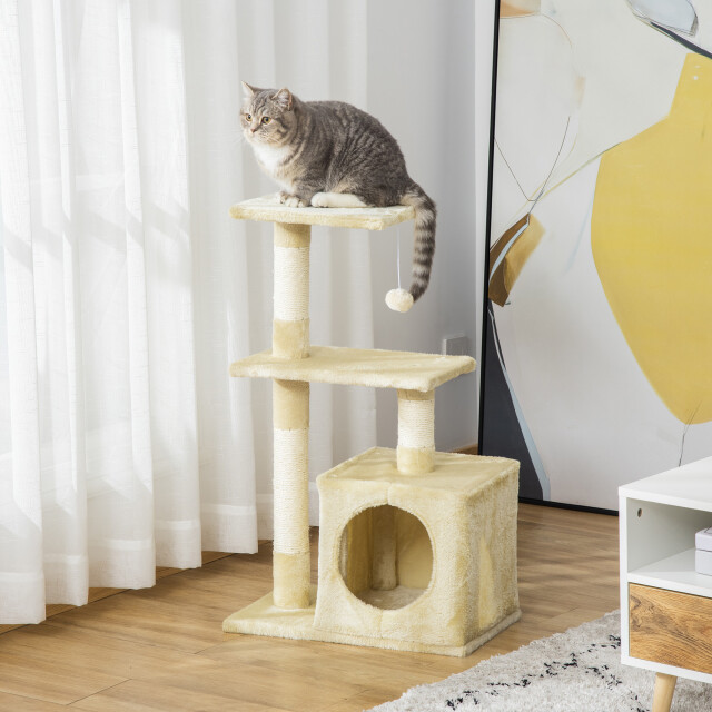 4goodz Krabpaal met sisal krabpaal met zacht pluche kattenspeeltje 50 x 30 x 81,5 cm 3349605 large 4goodz Krabpaal met sisal krabpaal met zacht pluche kattenspeeltje 50 x 30 x 81,5 cm 3349605 large
