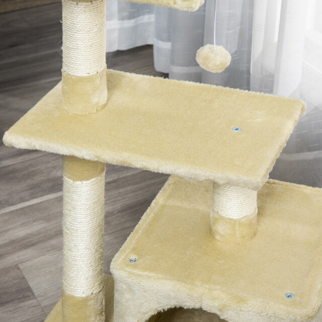 4goodz Krabpaal met sisal krabpaal met zacht pluche kattenspeeltje 50 x 30 x 81,5 cm 3349605 large 4goodz Krabpaal met sisal krabpaal met zacht pluche kattenspeeltje 50 x 30 x 81,5 cm 3349605 large