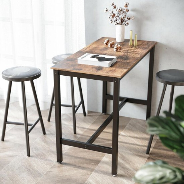 Furnilux vintage bartafel industrieel rustiek bruin met extra versteviging 3015157 large