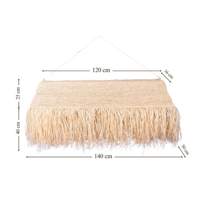 Furnilux Furni-handgemaakte hanglamp van sisal en rafia – langit 410 natuurlijke boho 3193849 large