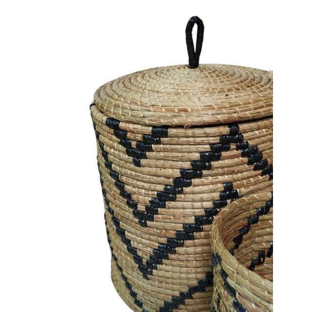 Furnilux handgevlochten opbergmanden set van 3 – natuurlijke wasmanden met 3190129 large