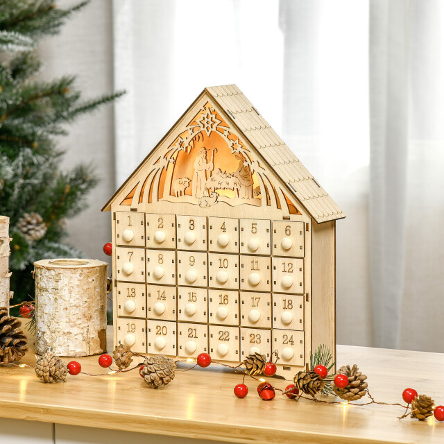 4goodz Adventskalender met led-verlichting 24 laden 26x30 cm 3349607 large 4goodz Adventskalender met led-verlichting 24 laden 26x30 cm 3349607 large