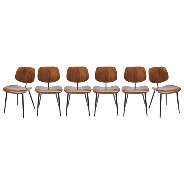 Signature Set van 6 stoelen met walnootafwerking olympia 2929604 large