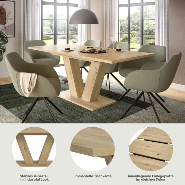 Furnilux Motion eettafel v uitschuifbaar artisan nb artisan nb 3254421 large