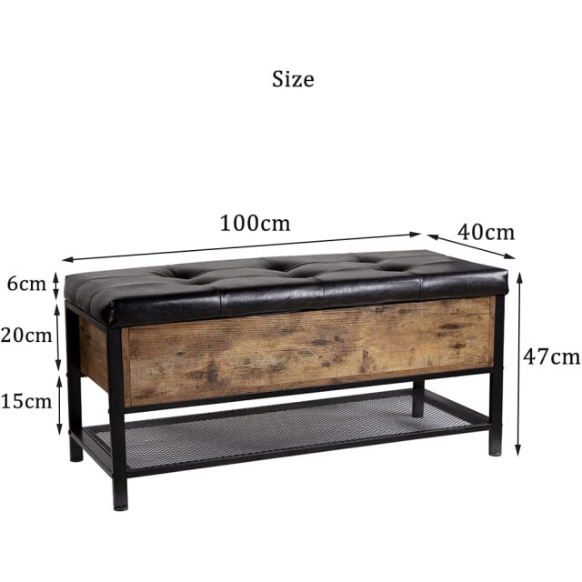 Furnilux Schoenenbankje nexus - 100x35x45 cm 3040568 large