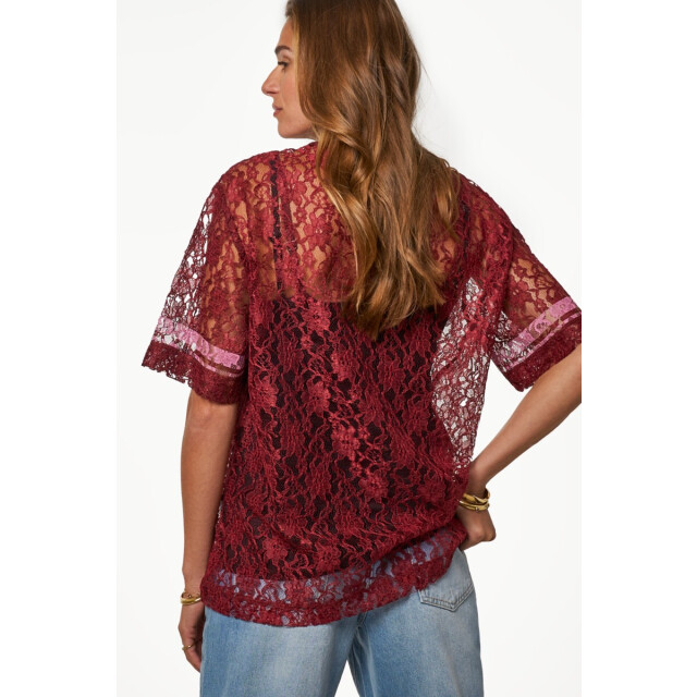 My Jewellery Donkerrode kant top 'new york' bordeaux 4339.47.0011 large