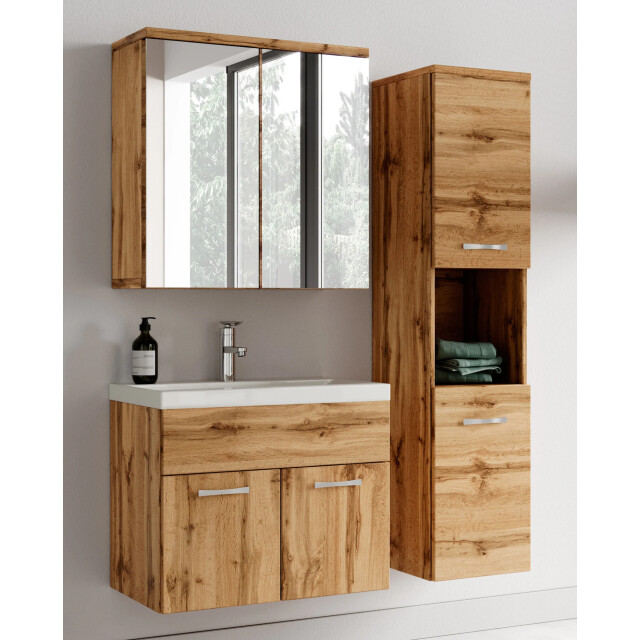 Badplaats Badkamermeubel set montreal 60 cm - badmeubel met spiegelkast 3181067 large