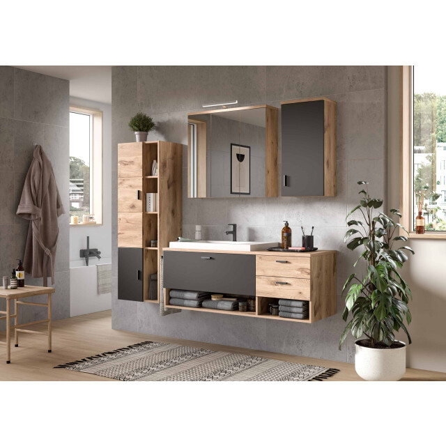 Furnilux Badkamerspiegelkast grado in nox eik/spiegel 3254571 large