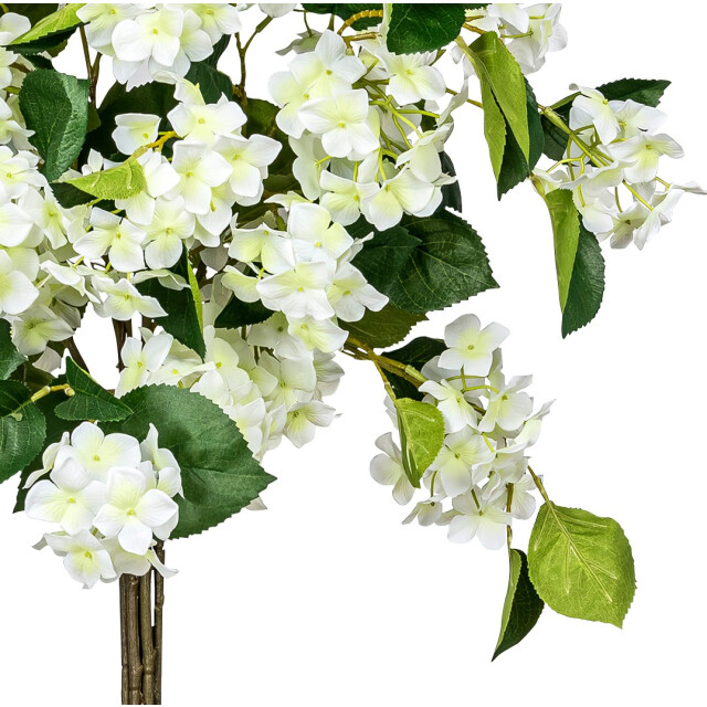 Kopu Kunstplant hortensiastam 94cm pot grijs/wit 3252294 large
