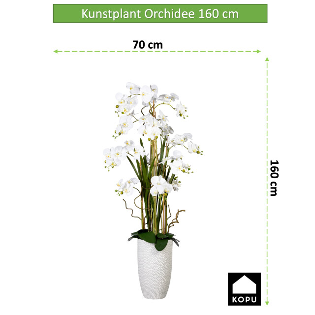 Kopu ® kunstplant orchidee 160 cm in hoge bloempot phalaenopsis 2612725 large