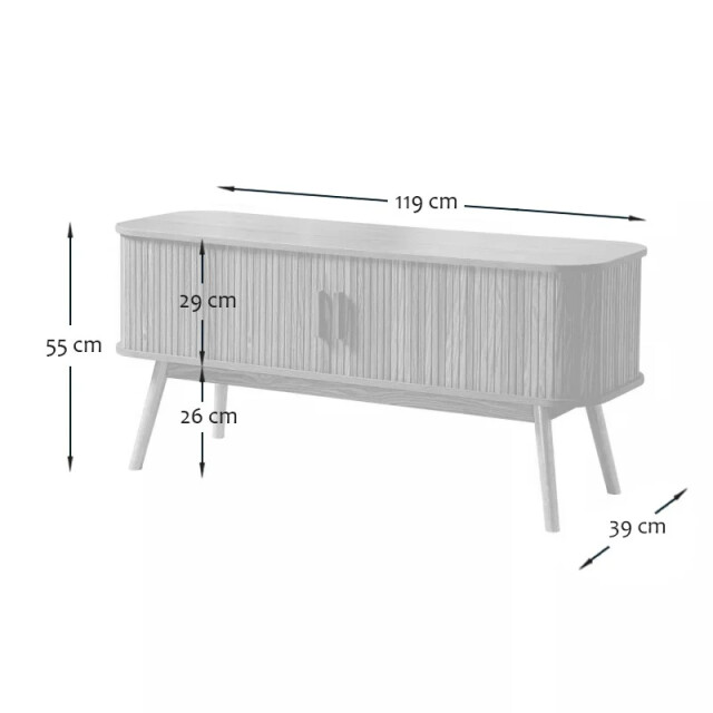 CaliCosy Tv-meubel 2 schuifdeuren l119 cm ernest 2930397 large