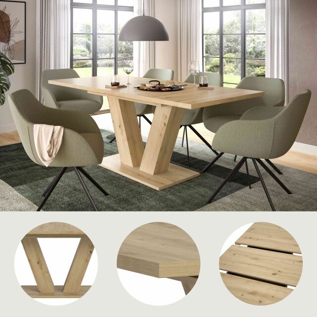 Furnilux Motion eettafel v uitschuifbaar artisan nb artisan nb 3254421 large