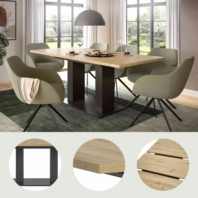 Furnilux Motion eettafel d uitschuifbaar artisan nb nb 3254403 large