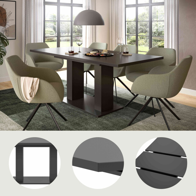 Furnilux Motion eettafel d uitschuifbaar nb nb 3254581 large