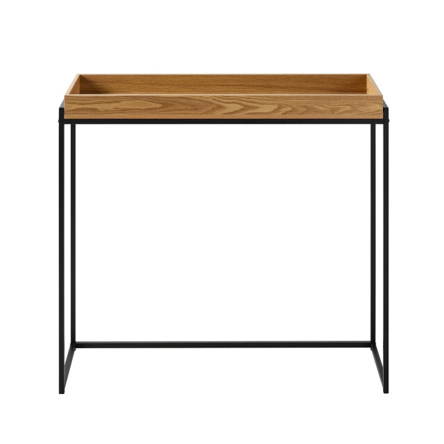 CaliCosy Console met opstaande rand en zwarte metalen poten l100 cm 3232527 large