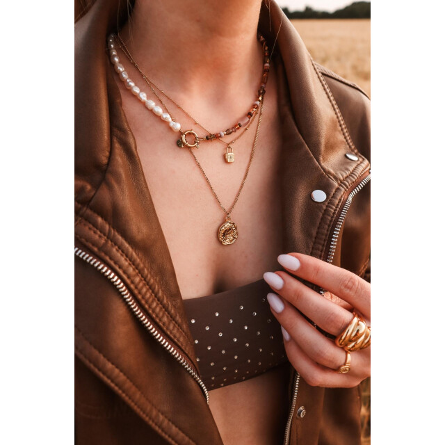 Label Kiki K.sk.214.1 gold rush necklace K.SK.214.1 Gold rush necklace large