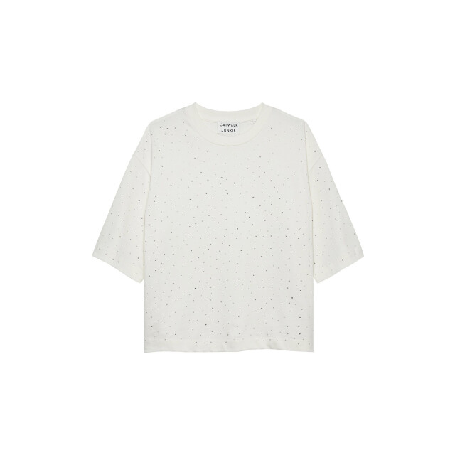 Catwalk Junkie 25020204 t-shirt strass 2504020204 T-shirt strass large Catwalk Junkie 25020204 t-shirt strass 2504020204 T-shirt strass large