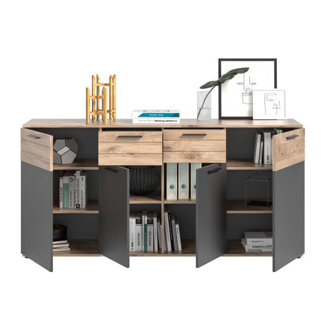 Furnilux Mason dressoir 4 deuren, 1 lade eik decor 3309072 large