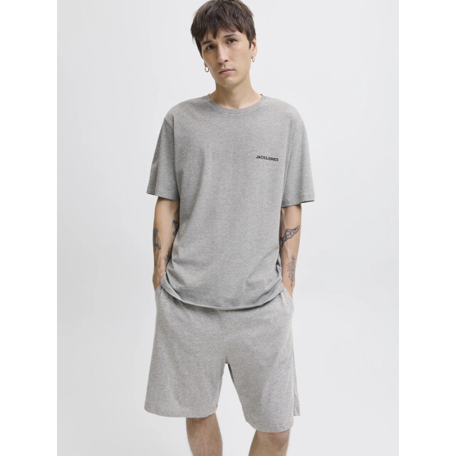 Jack & Jones Heren korte shortama pyjamaset jaceverest 12273635-Light Grey Melange LGMS large Jack & Jones Heren korte shortama pyjamaset jaceverest 12273635-Light Grey Melange LGMS large