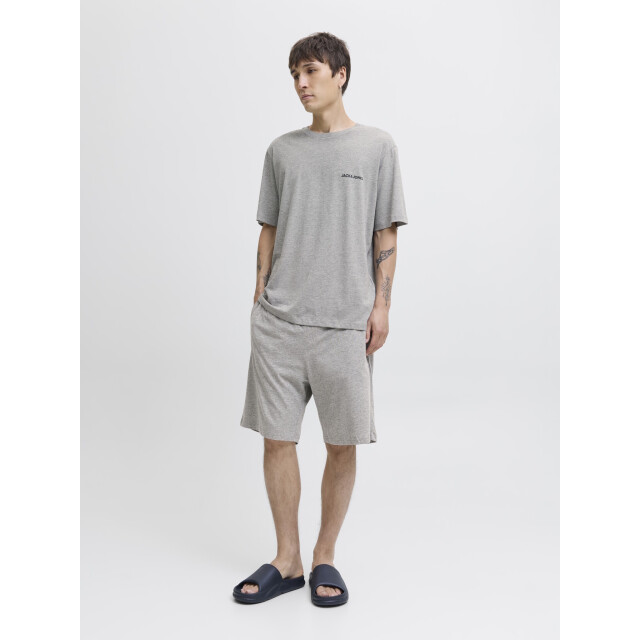 Jack & Jones Heren korte shortama pyjamaset jaceverest 12273635-Light Grey Melange LGMS large Jack & Jones Heren korte shortama pyjamaset jaceverest 12273635-Light Grey Melange LGMS large