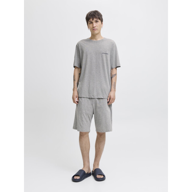 Jack & Jones Heren korte shortama pyjamaset jaceverest 12273635-Light Grey Melange LGMS large Jack & Jones Heren korte shortama pyjamaset jaceverest 12273635-Light Grey Melange LGMS large