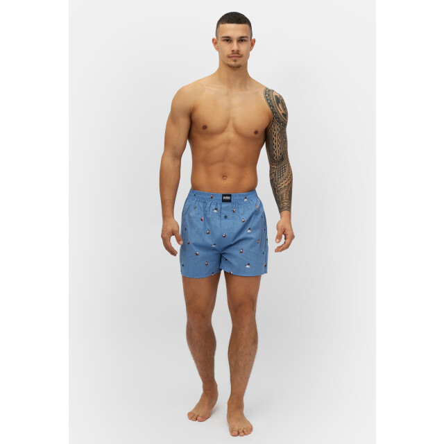 Happy Shorts Wijde boxershorts heren kerst 3-pack geruit/print/effen HS-377-3 large