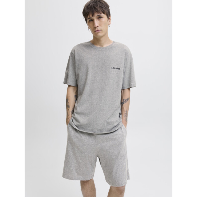 Jack & Jones Heren korte shortama pyjamaset jaceverest 12273635-Light Grey Melange LGMS large Jack & Jones Heren korte shortama pyjamaset jaceverest 12273635-Light Grey Melange LGMS large