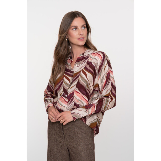 Geisha blouse 53851-81 485 port/pink 06615.680.0015 large Geisha blouse 53851-81 485 port/pink 06615.680.0015 large